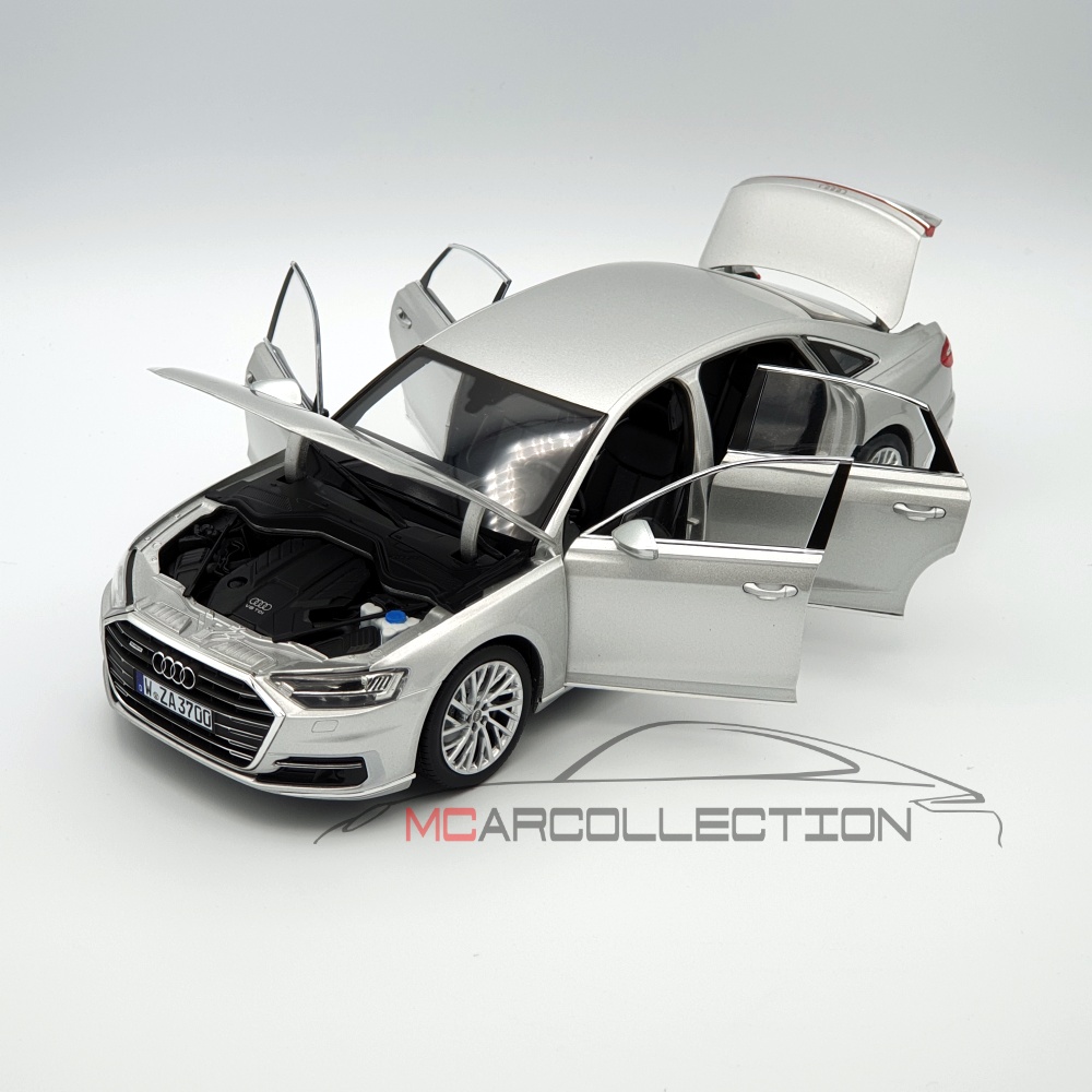 Audi A8 L 2017 Bleu métallisé 1/18