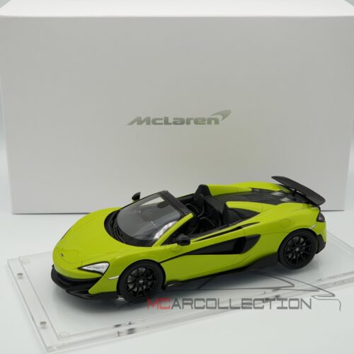 1:18 McLaren 600LT Spider Lime Green 2019 Vitrina