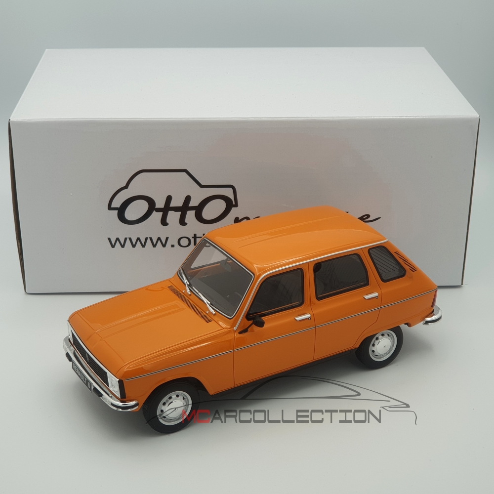 Renault 6 オレンジ 1/18スケールモデル 2台セット 1:18 Renault 6 TL 1976 Orange Otto Mobile OT371 | MCarcollection