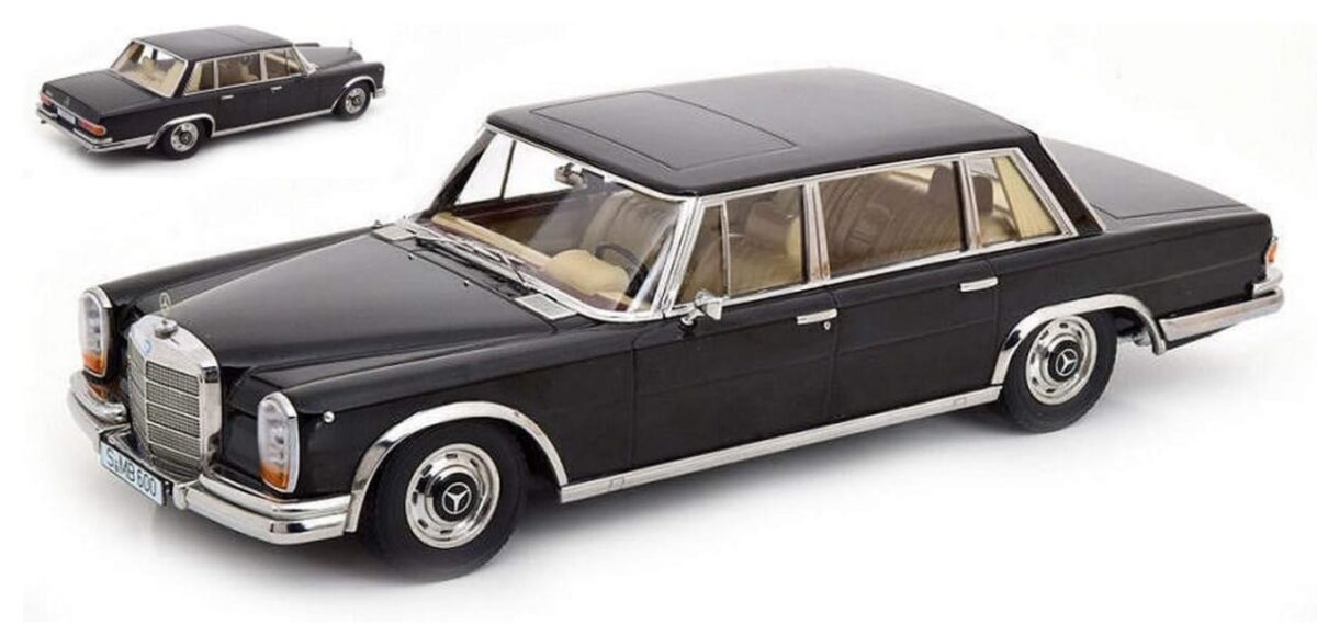 Miniature MERCEDES-BENZ 600 SWB W100 1963 NOIR